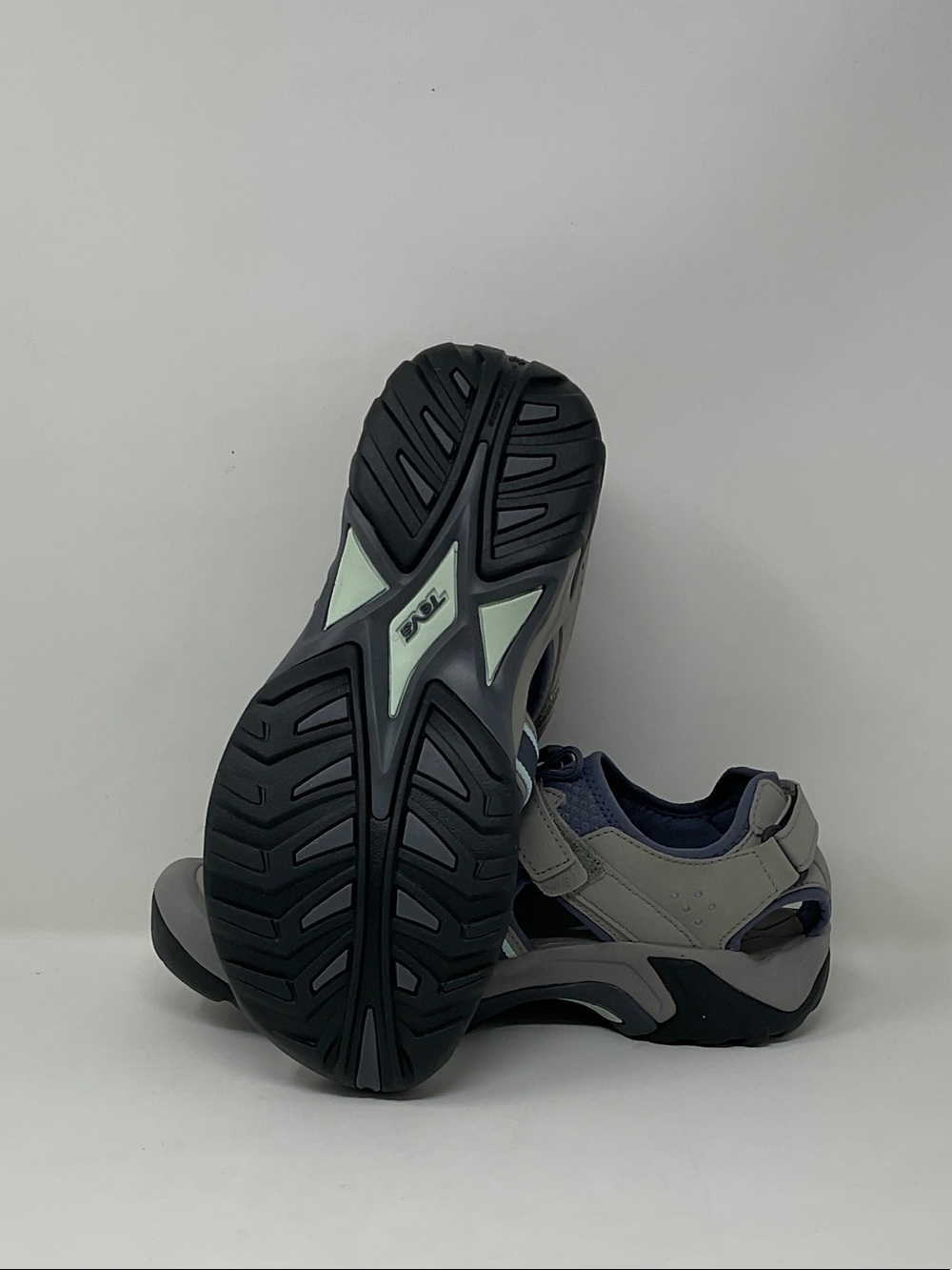 Teva Women's Gray and Blue Sport Sandals with Closed Toe - Picture 4 of 4